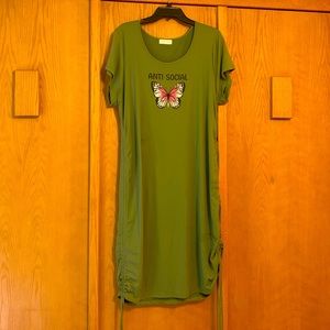 Full Circle Trends Green Butterfly Dress
